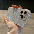 Silver Starlight Rhinestone iPhone Case – All-Over Sparkle
