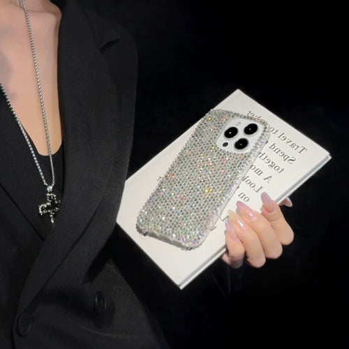 Aurora Ice Rhinestone iPhone Case – Full Crystal Bling