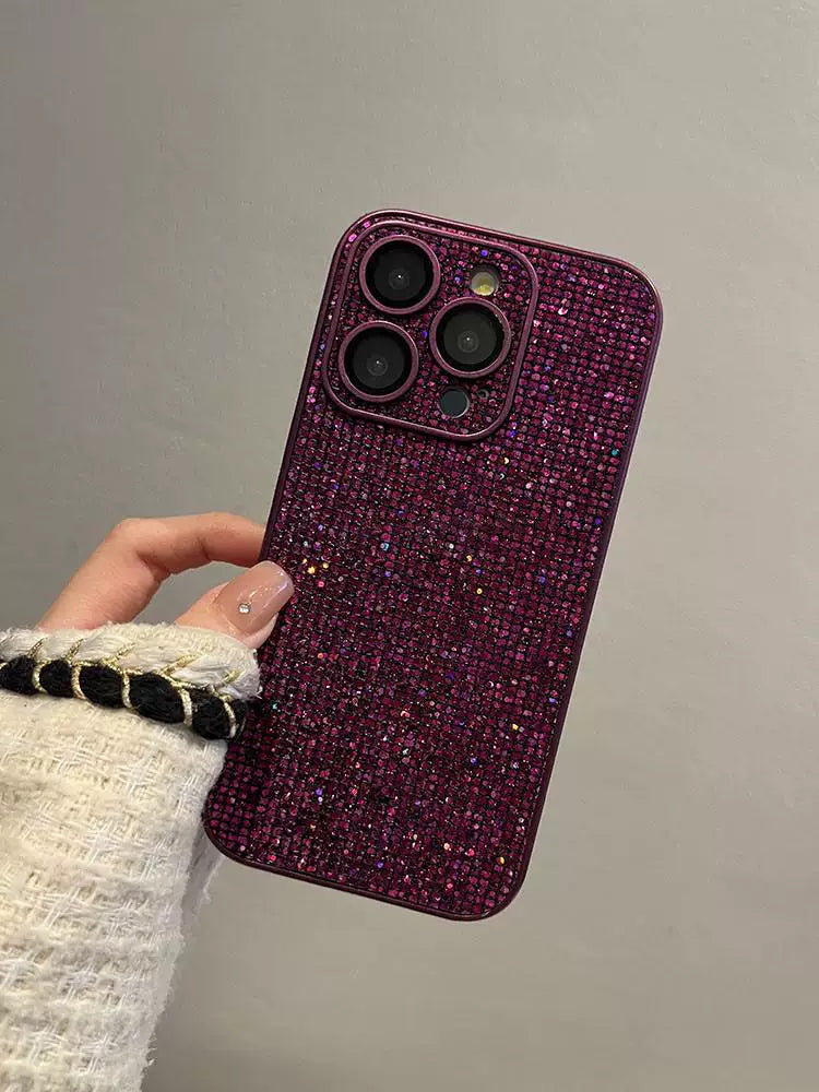 Berry After Dark Rhinestone iPhone Case – Full Bling Cover