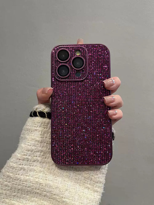 Berry After Dark Rhinestone iPhone Case – Full Bling Cover