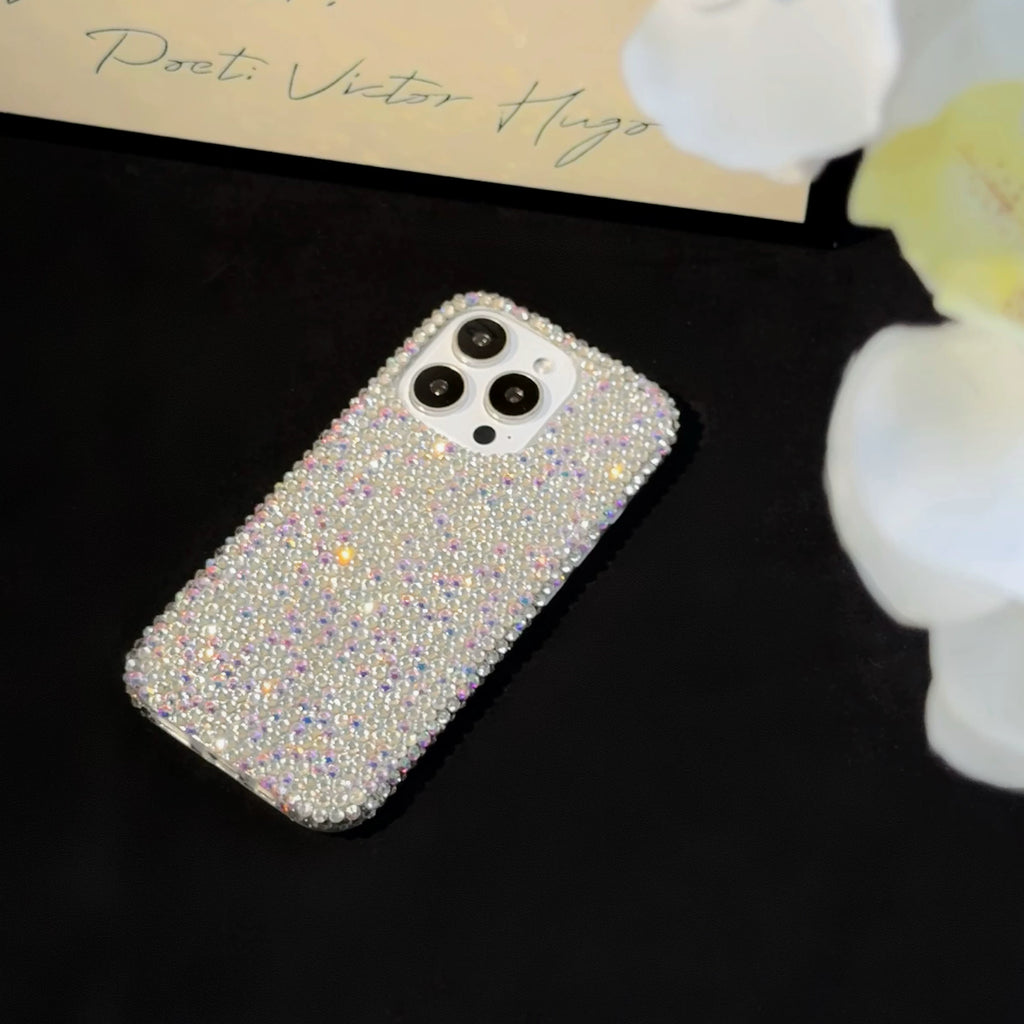 Aurora Ice Rhinestone iPhone Case – Full Crystal Bling