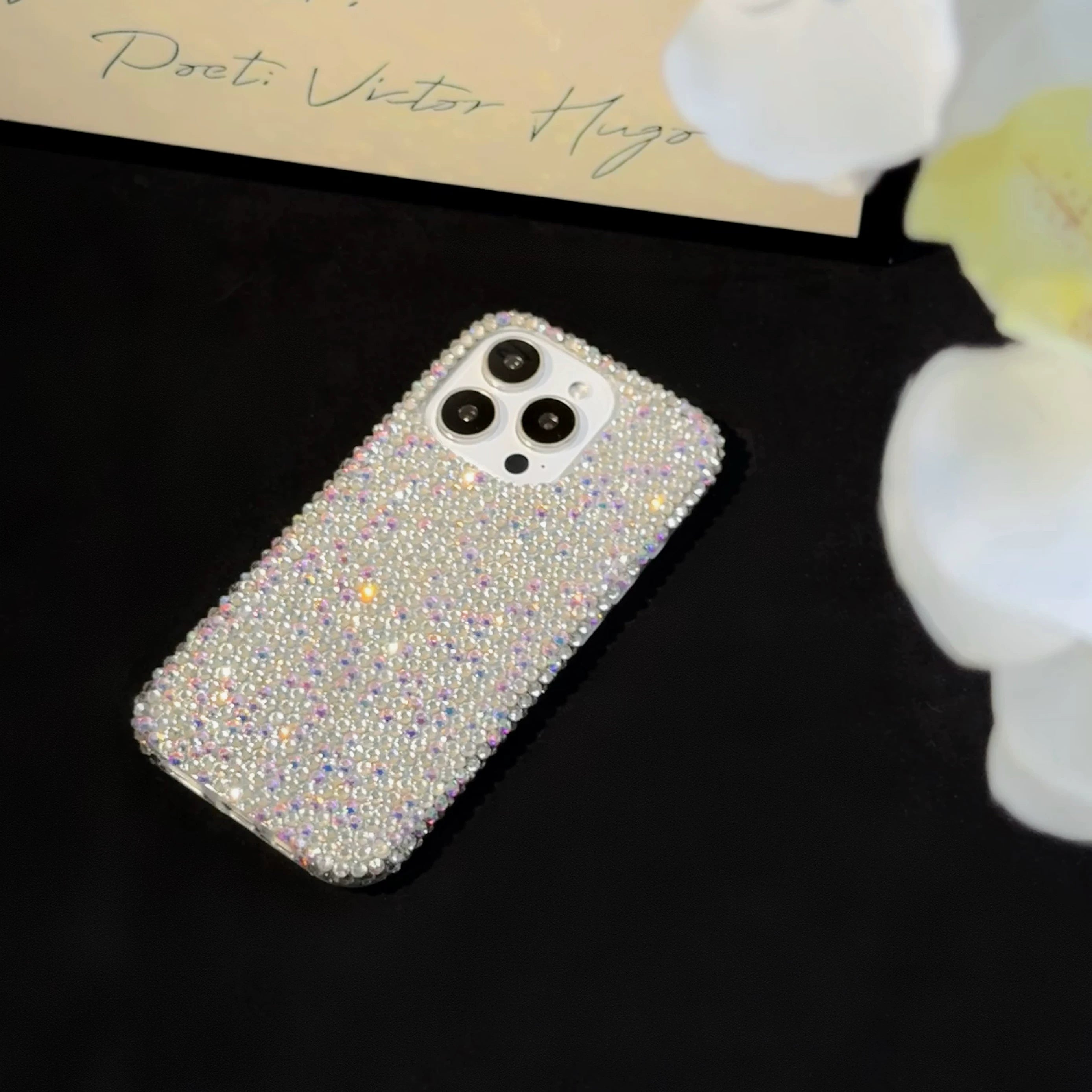 Aurora Ice Rhinestone iPhone Case – Full Crystal Bling