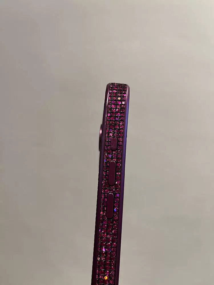 Berry After Dark Rhinestone iPhone Case – Full Bling Cover
