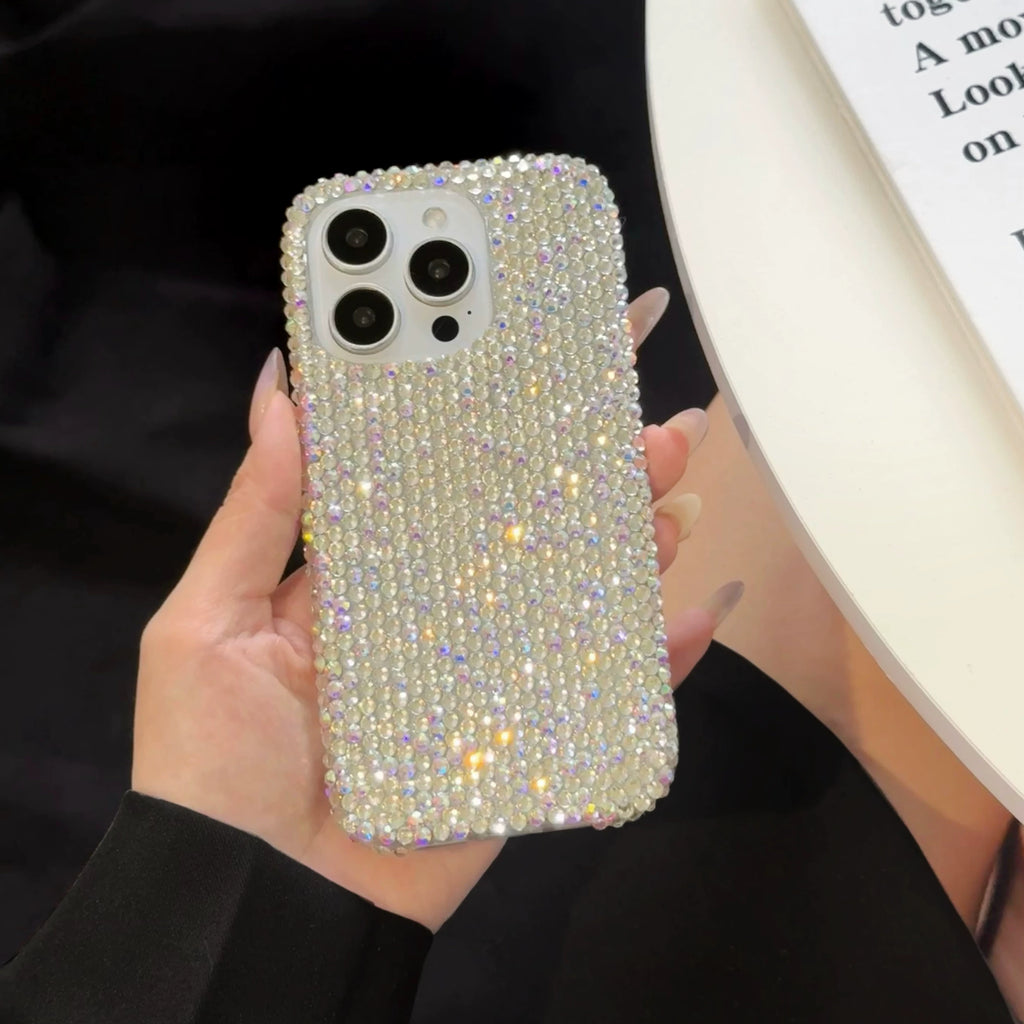 Aurora Ice Rhinestone iPhone Case – Full Crystal Bling