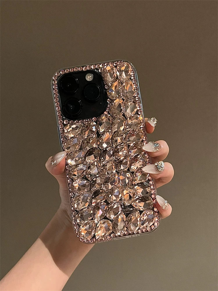 Champagne Crystal Bling iPhone Case