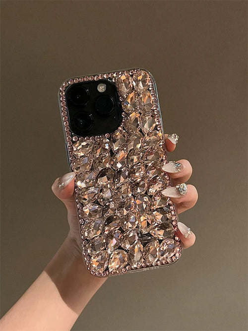 Champagne Crystal Bling iPhone Case