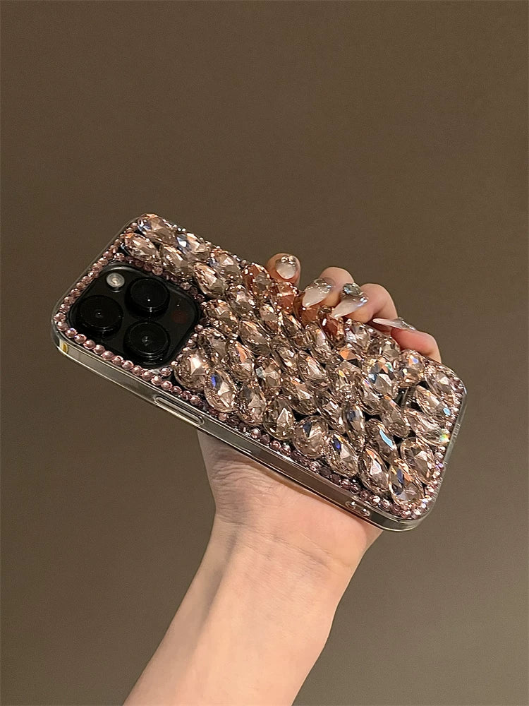 Champagne Crystal Bling iPhone Case