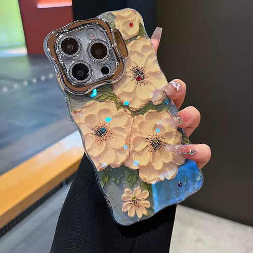 Floral Bloom Hidden-Stand Case for iPhone