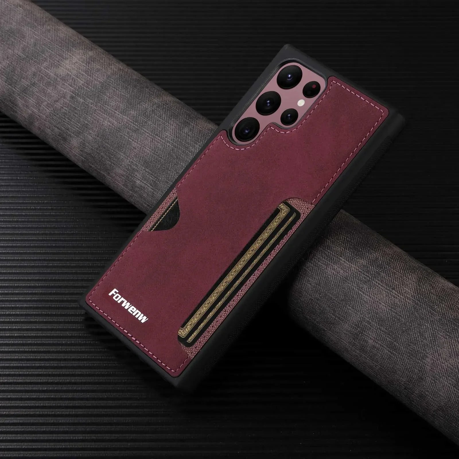 Samsung Galaxy S24 Series Retro Leather Wallet Case