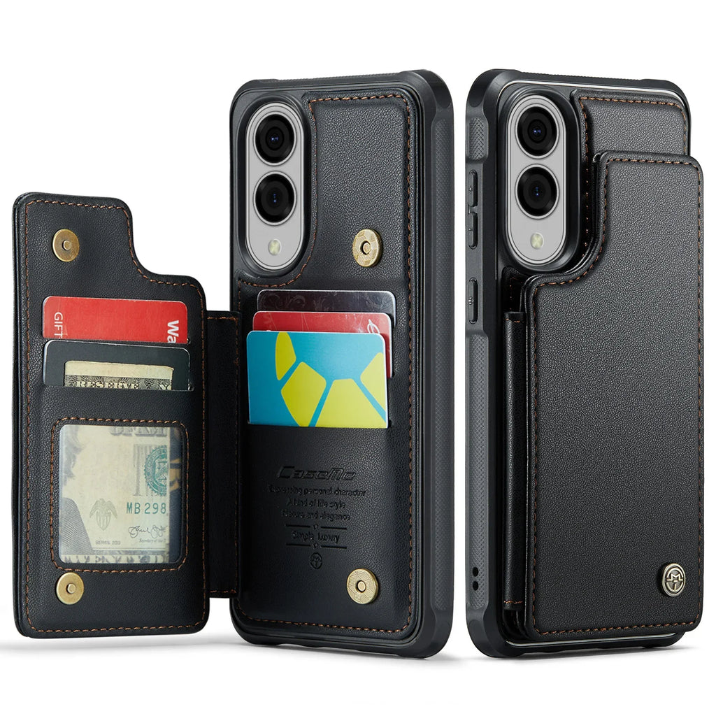 Samsung Galaxy S25 Edge Leather Wallet Case