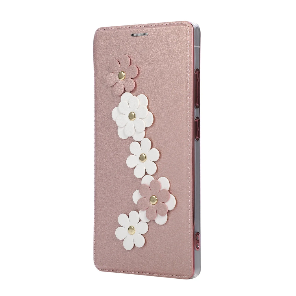 Samsung Galaxy S26 Series 3D Floral Magnetic Leather Case