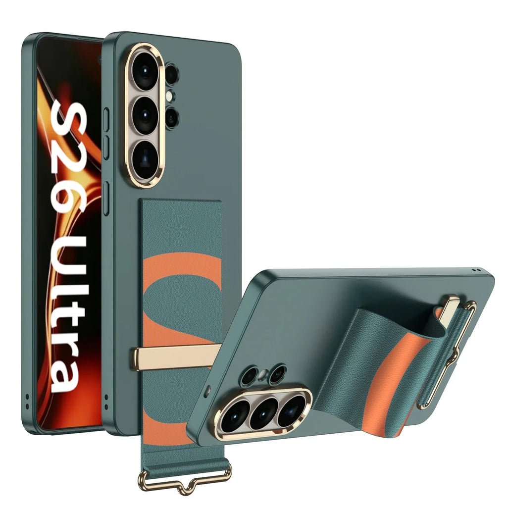 Samsung Galaxy S26 Ultra PC Hard Case with Buckle Wristband