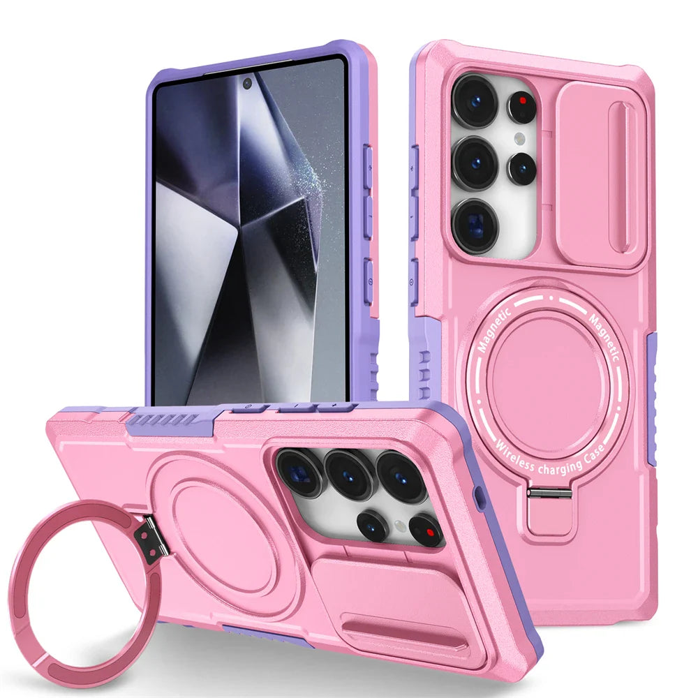 Samsung Galaxy S26 Series Rugged Hybrid Armor Magnetic Case