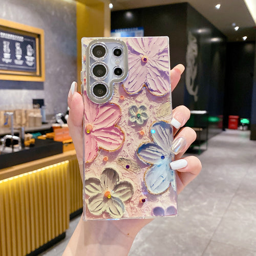 Oil Painting Floral Samsung Cases with Camera Lens Protection