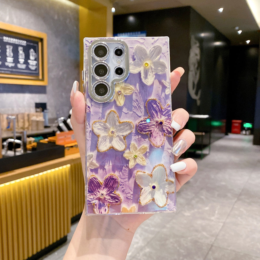 Oil Painting Floral Samsung Cases with Camera Lens Protection