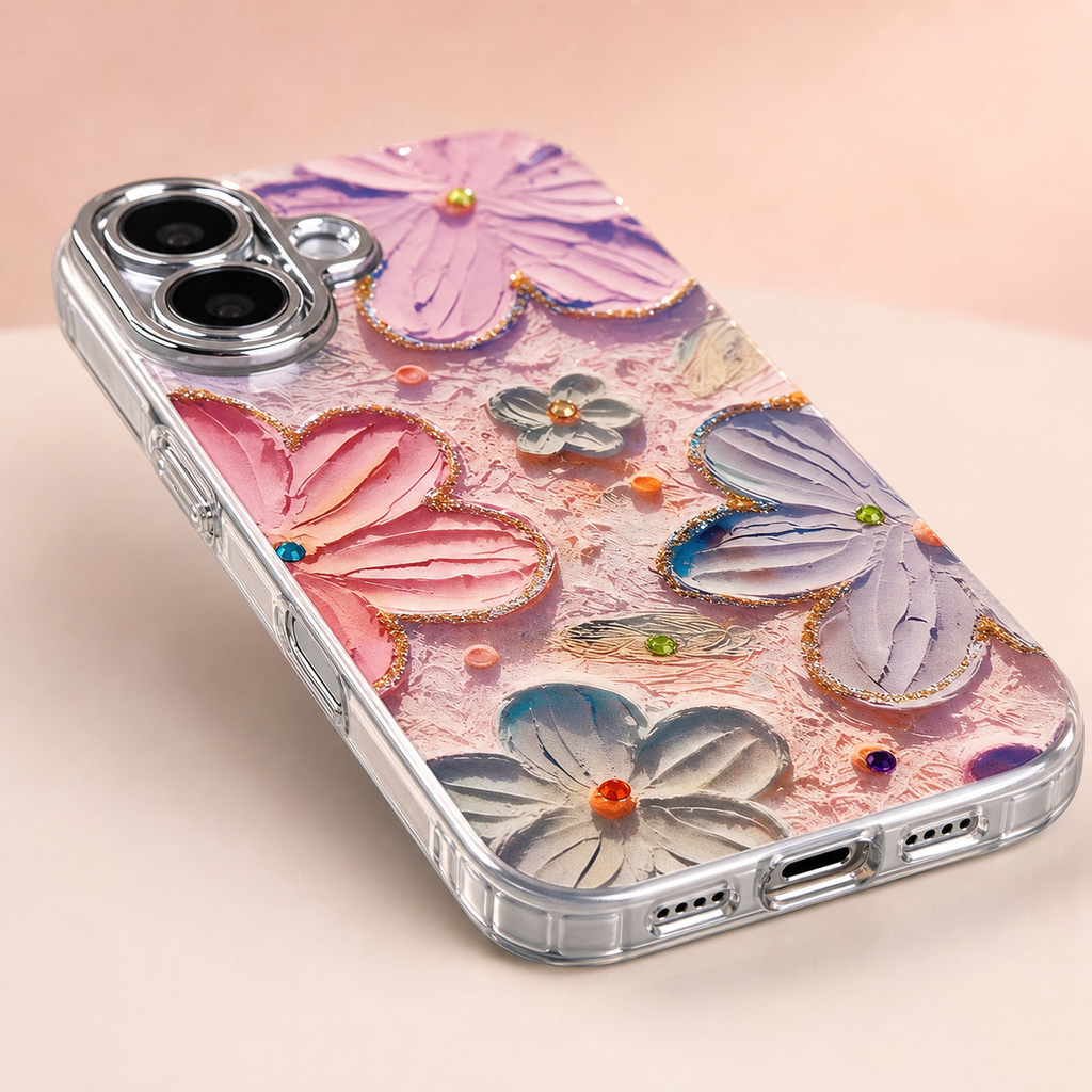 Pastel Garden Floral Silicone Case