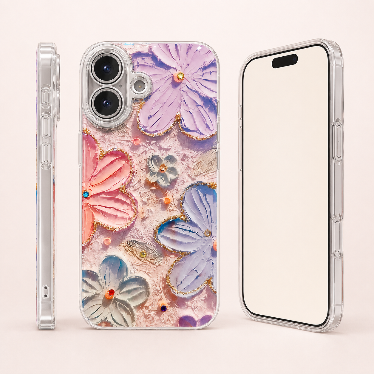 Pastel Garden Floral Silicone Case